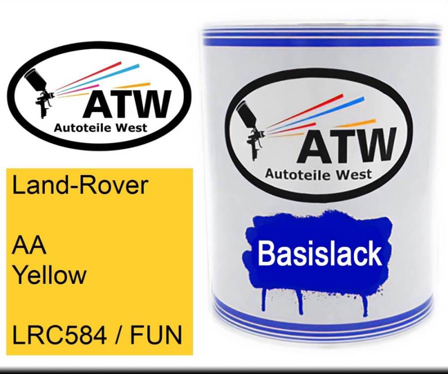 Land-Rover, AA Yellow, LRC584 / FUN: 1L Lackdose, von ATW Autoteile West.